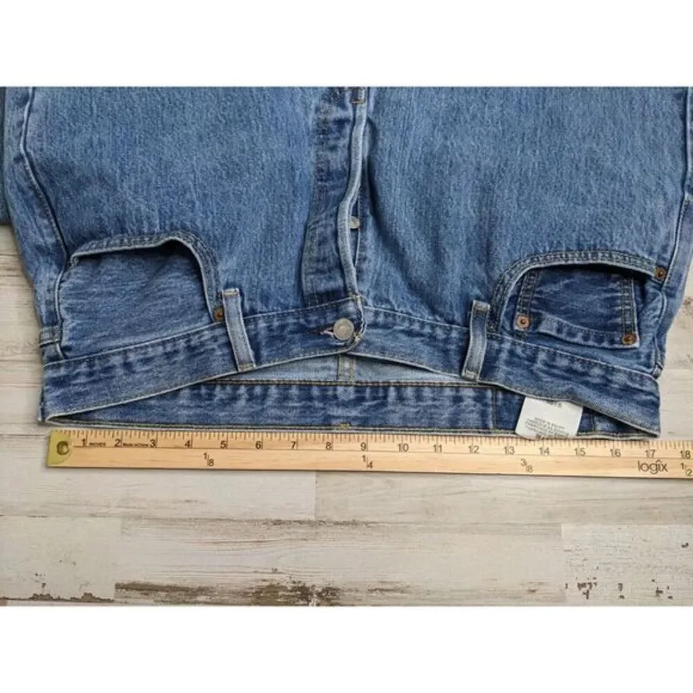 Levis‎ 501 Jeans Mens 36x29 (34X27) Blue Original Straight Denim Button Fly